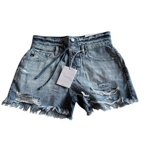 BUNDLE 3/$20 BNWT KanCan medium wash tie waist denim shorts